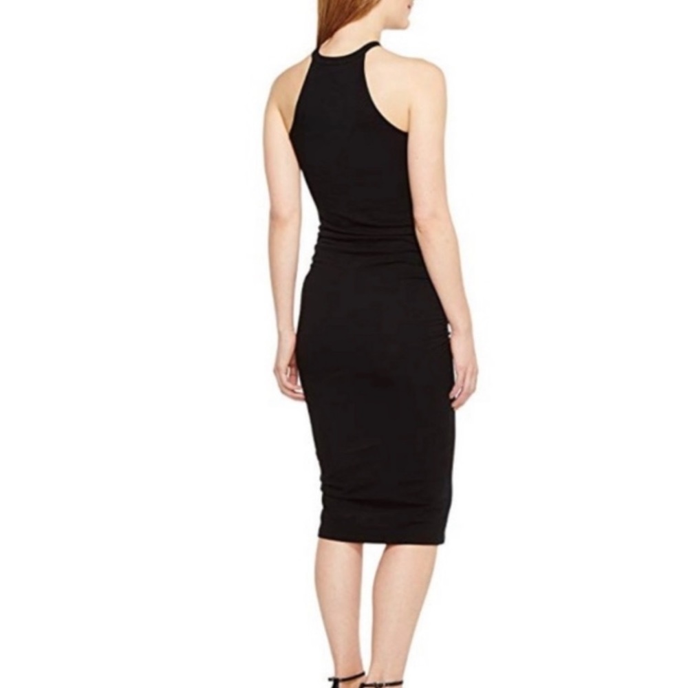 Michael Stars NWT Halter Midi Black dress soft cotton jersey stretch. - Picture 5 of 13